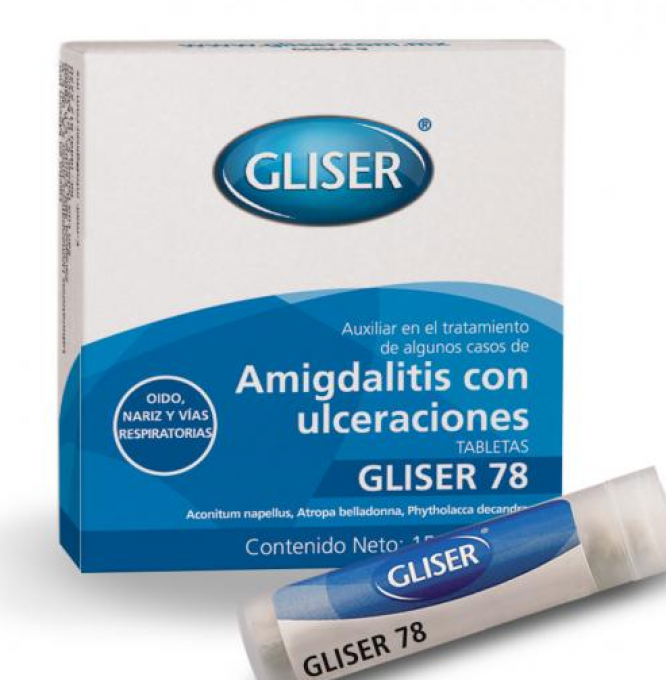 Gliser # 78 Amigdalitis con ulceraciones