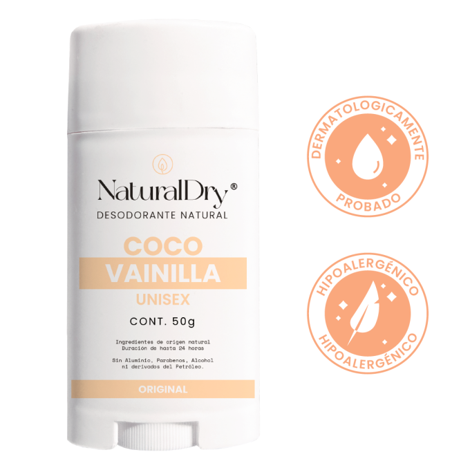 DESODORANTE EN BARRA COCO VAINILLA UNISEX 50G