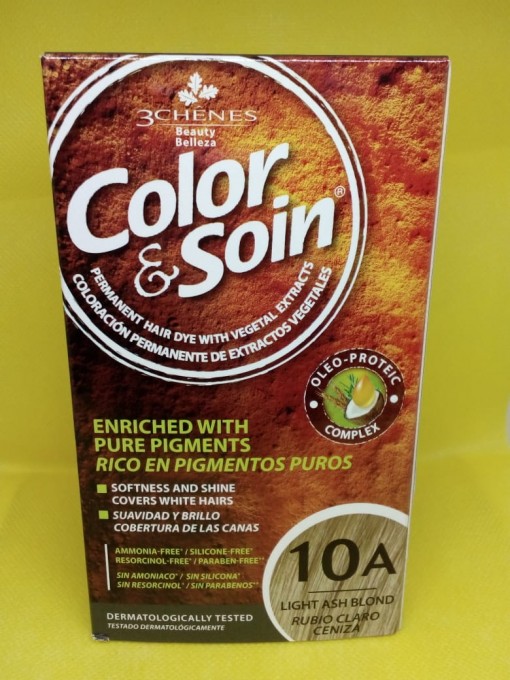 Tinte 10A Color Rubio Claro-Ceniza