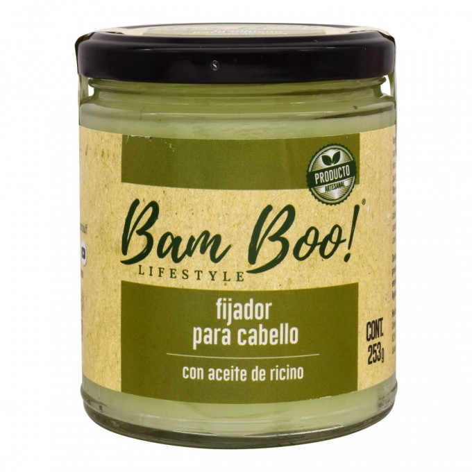 FIJADOR CON ACEITE DE RICINO PARA CABELLO