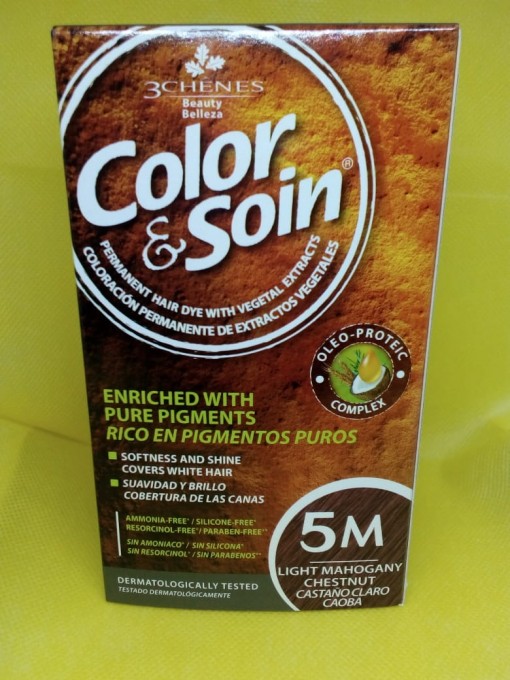 Tinte 5M Color Castaño Claro-Caoba
